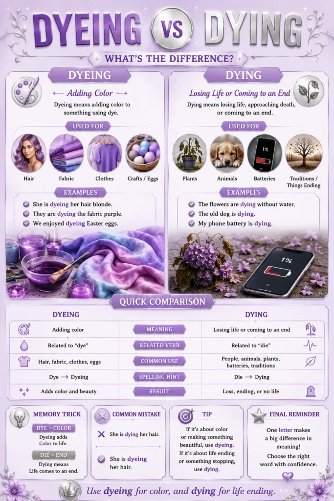 Infographics: Dyeing or Dying