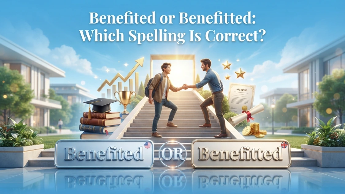 Benefited or Benefitted