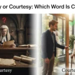 curtesy or courtesy: what's the difference