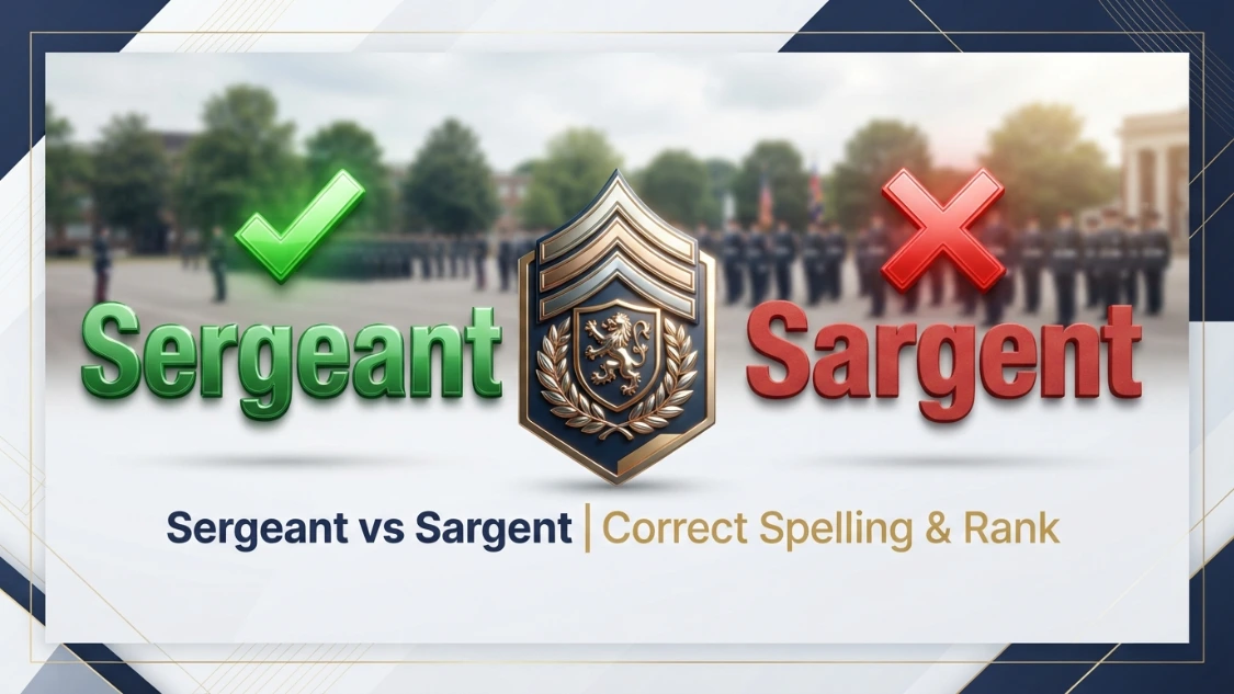 Sergeant or Sargent: Which spelling should you use