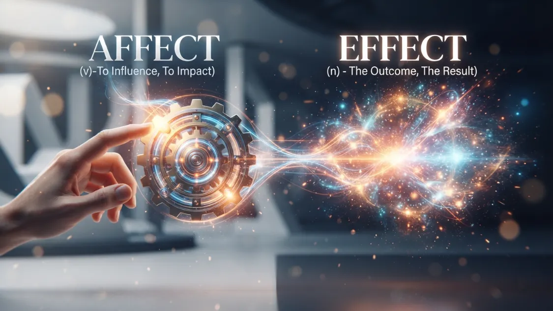 Affect or Effect spelling and grammar comparison
