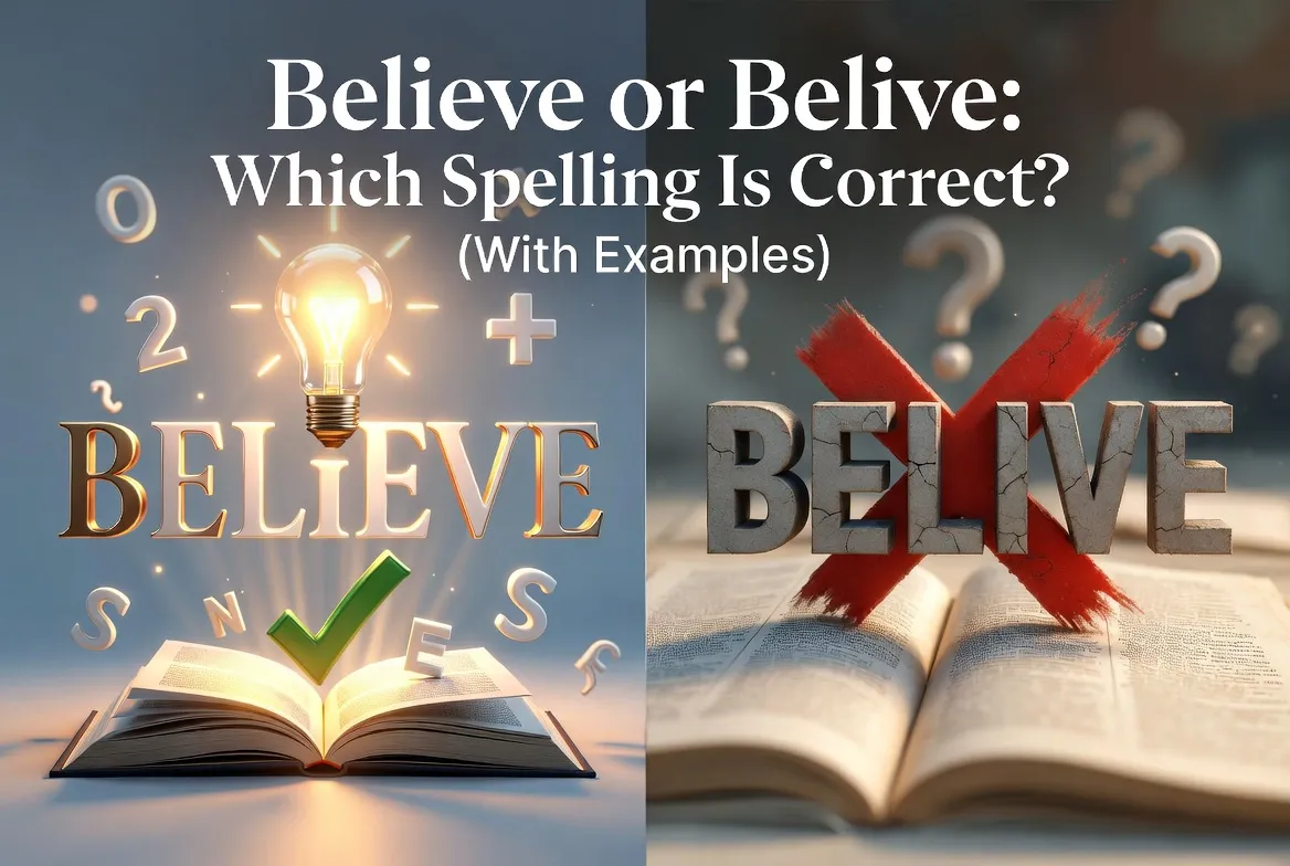 Believe or Belive: which spelling should you use