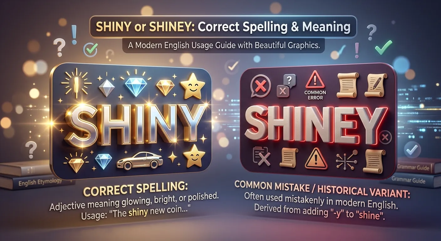 Shiny or Shiney which spelling is correct