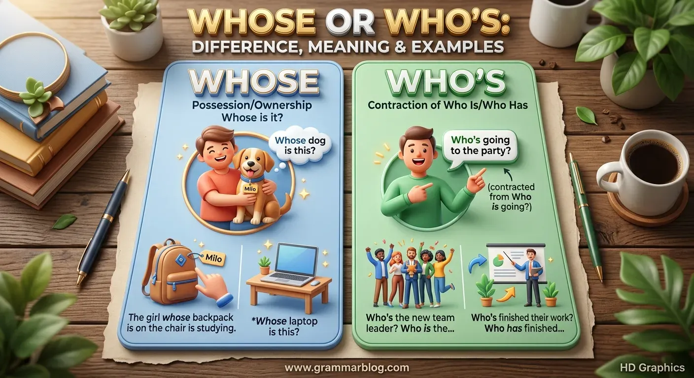 whose or who's difference with examples