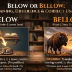 Below or Bellow: Meaning, Difference & Correct Usage