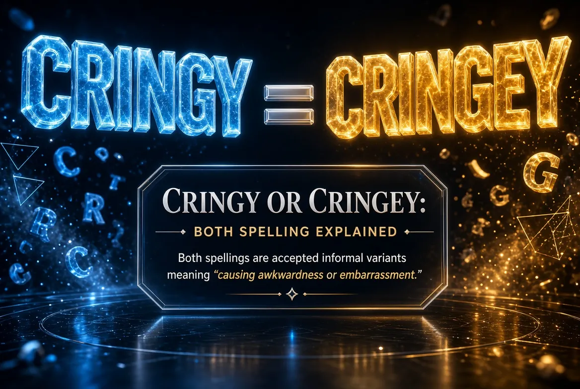 Cringy or Cringey Spelling Comparison