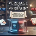 Verbage or Verbiage: correct spelling of verbiage