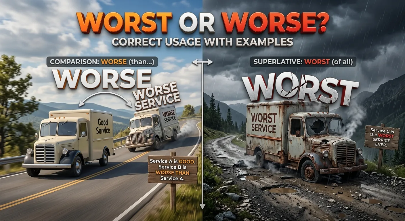 Worst or Worse: Which Word Is Correct?